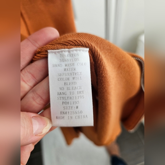 Room Service dress from Mendocino. Long sleeves.Stretchy. Sz M. No flaws. - Picture 5 of 6